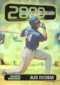 1999 Bowman Chrome - 2000 Rookie of the Year Favorites Refractors #ROY5 Alex Escobar  Front