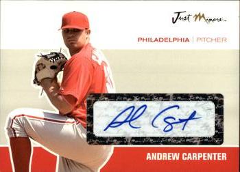 2007 Just Autographs - Signatures #JA-08 Andrew Carpenter Front