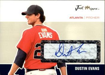 2007 Just Autographs - Signatures #JA-13 Dustin Evans Front