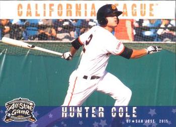 2015 Grandstand California League / Carolina League All-Star Game #NNO Hunter Cole Front