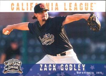 2015 Grandstand California League / Carolina League All-Star Game #NNO Zack Godley Front