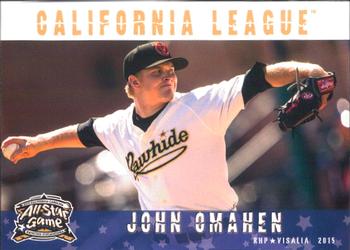 2015 Grandstand California League / Carolina League All-Star Game #NNO John Omahen Front