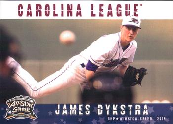 2015 Grandstand California League / Carolina League All-Star Game #NNO James Dykstra Front