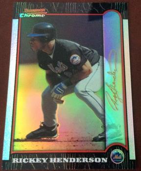 1999 Bowman Chrome - Gold Refractors #223 Rickey Henderson  Front