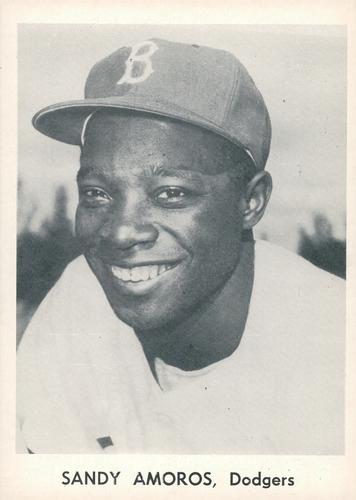 1956 Jay Publishing World Series Brooklyn Dodgers 5x7 Photos #NNO Sandy Amoros Front