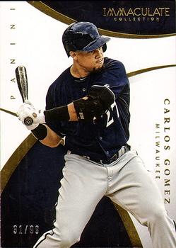 2015 Panini Immaculate Collection #69 Carlos Gomez Front