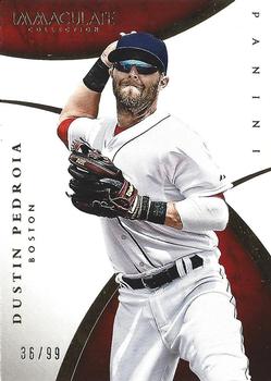 2015 Panini Immaculate Collection #83 Dustin Pedroia Front