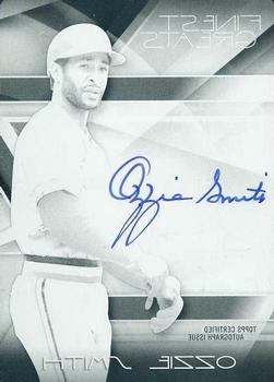 2015 Finest - Greats Autographs Printing Plates Black #FGA-OS Ozzie Smith Front