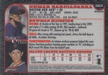 1999 Bowman Chrome - Refractors #263 Nomar Garciaparra  Back