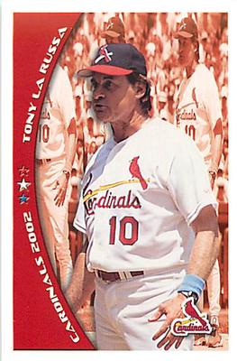 2002 St. Louis Cardinals Police #NNO Tony La Russa Front
