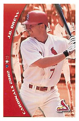 2002 St. Louis Cardinals Police #NNO J.D. Drew Front