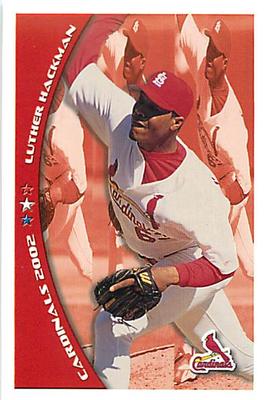 2002 St. Louis Cardinals Police #NNO Luther Hackman Front