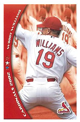 2002 St. Louis Cardinals Police #NNO Woody Williams Front