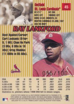 1999 Bowman's Best - Atomic Refractors #45 Ray Lankford  Back