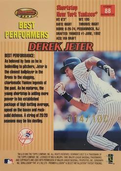 1999 Bowman's Best - Atomic Refractors #88 Derek Jeter Back