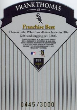 1999 Bowman's Best - Franchise Best Mach I #FB8 Frank Thomas  Back