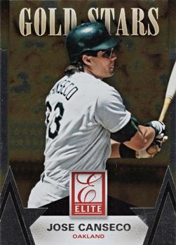 2015 Panini Elite - Gold Stars #23 Jose Canseco Front