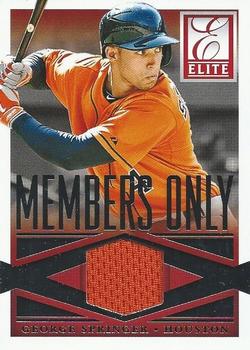2015 Panini Elite - Members Only Materials #5 George Springer Front