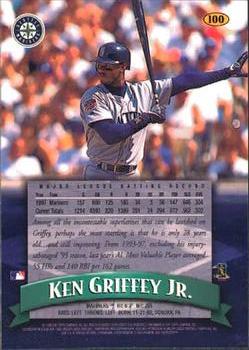 1998 Finest #100 Ken Griffey Jr. Back
