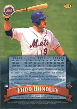 1998 Finest #109 Todd Hundley Back