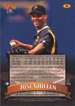 1998 Finest #10 Jose Guillen Back