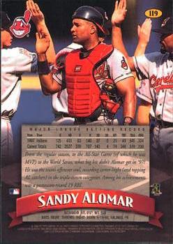 1998 Finest #119 Sandy Alomar Back