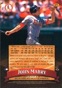 1998 Finest #127 John Mabry Back