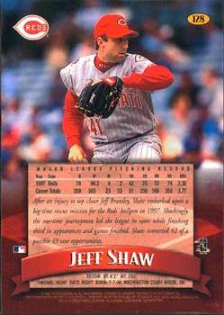 1998 Finest #128 Jeff Shaw Back