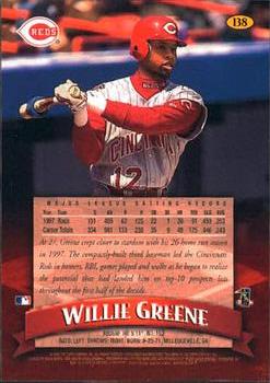 1998 Finest #138 Willie Greene Back