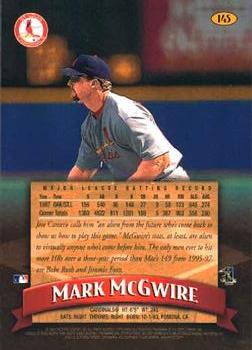 1998 Finest #145 Mark McGwire Back