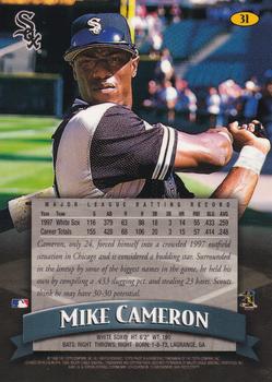 1998 Finest #31 Mike Cameron Back