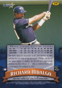 1998 Finest #159 Richard Hidalgo Back