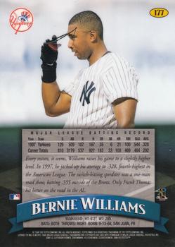 1998 Finest #177 Bernie Williams Back