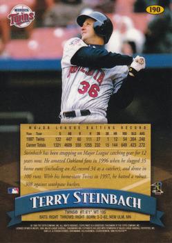 1998 Finest #190 Terry Steinbach Back