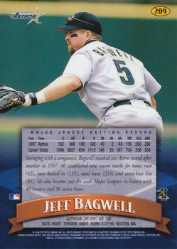 1998 Finest #209 Jeff Bagwell Back