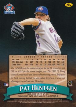 1998 Finest #214 Pat Hentgen Back
