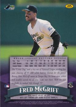 1998 Finest #225 Fred McGriff Back
