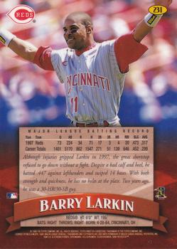 1998 Finest #231 Barry Larkin Back