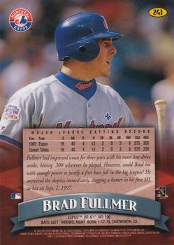 1998 Finest #241 Brad Fullmer Back