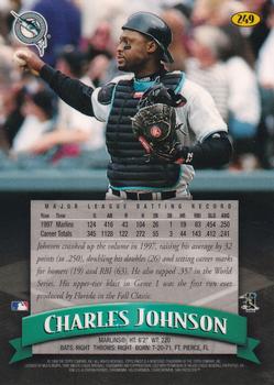 1998 Finest #249 Charles Johnson Back