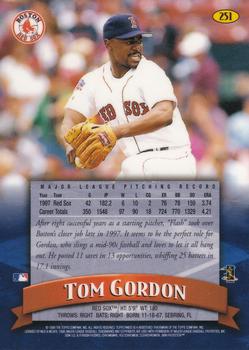 1998 Finest #251 Tom Gordon Back