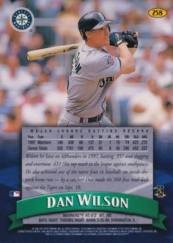 1998 Finest #258 Dan Wilson Back