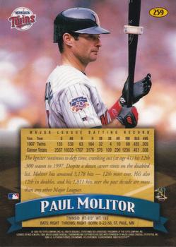 1998 Finest #259 Paul Molitor Back