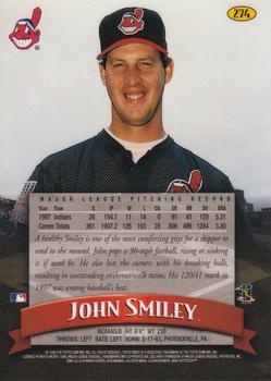 1998 Finest #274 John Smiley Back