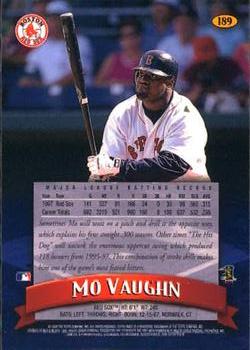 1998 Finest #189 Mo Vaughn Back