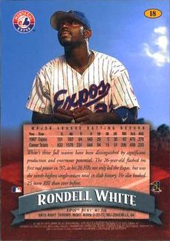 1998 Finest #18 Rondell White Back