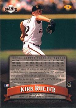 1998 Finest #19 Kirk Rueter Back