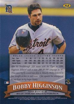 1998 Finest #248 Bobby Higginson Back