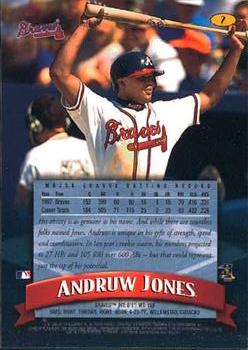 1998 Finest #2 Andruw Jones Back