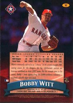1998 Finest #32 Bobby Witt Back